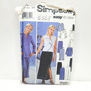 Simplicity Sewing Pattern Easy-to-Sew Top Skirt Pants Plus Size‎ 20W-28W